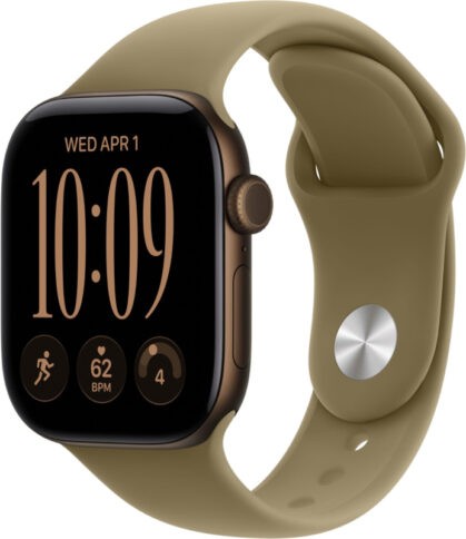 Apple Watch Series 12 42mm Dark Bronze Rubber Band