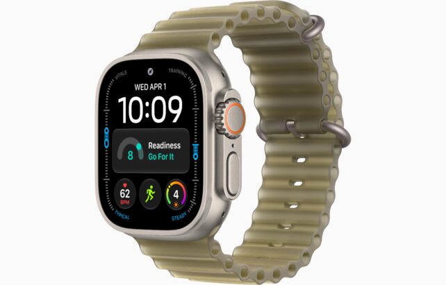 Apple Watch Ultra 4 Natural 49mm Translucent Kelp Ocean Band