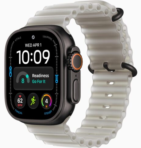 Apple Watch Ultra 4 Black 49mm Translucent Gray Ocean Band