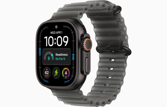 Apple Watch Ultra 4 Black 49mm Translucent Black Ocean Band